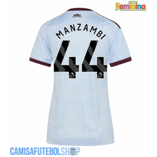 Camisa de time de futebol Aston Villa Johan Manzambi #44 Replicas 3º Equipamento Feminina 2026-27 Manga Curta